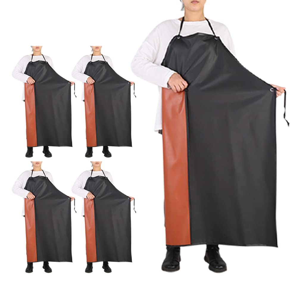 Delantal de PVC resistente a los productos químicos, delantal unisex de vinilo impermeable para lavar platos, aseo de perros, limpieza de peces
