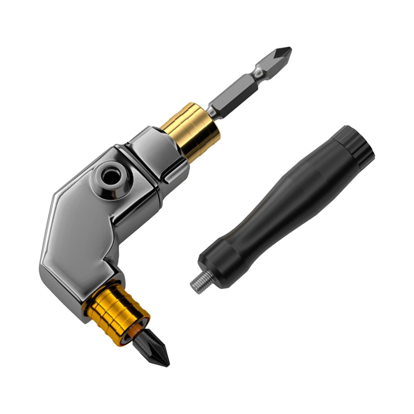 Adaptador de ángulo Recto para Taladro Eléctrico, Accesorio para Herramienta de Extensión, Pieza Convertidora, Acero de Alta Resistencia, Adecuado Par, S