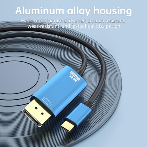 Cable USB C a DisplayPort 1.4 con señal estable de 1.8m 6