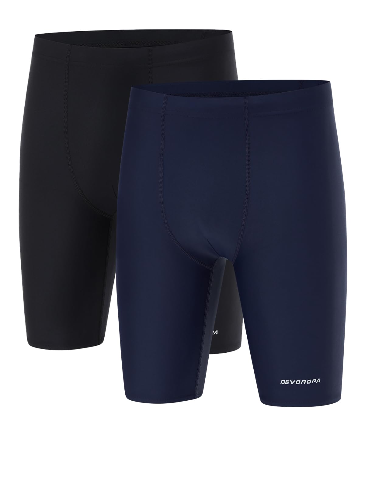 DEVOROPA Boys Swim Jammers Youth Competitive Swim Team Trunks Racing Swimsuit Athletic Swimming Shorts Slim/Standard/Husky