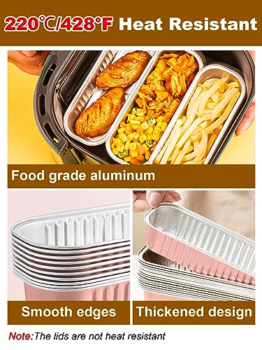 Furuising 120Pcs/30Set Mini Loaf Pans with Lids and Spoon, 200ml Aluminum Loaf Cake Cases, Reusable Foil Mini Loaf Tin - Image 3