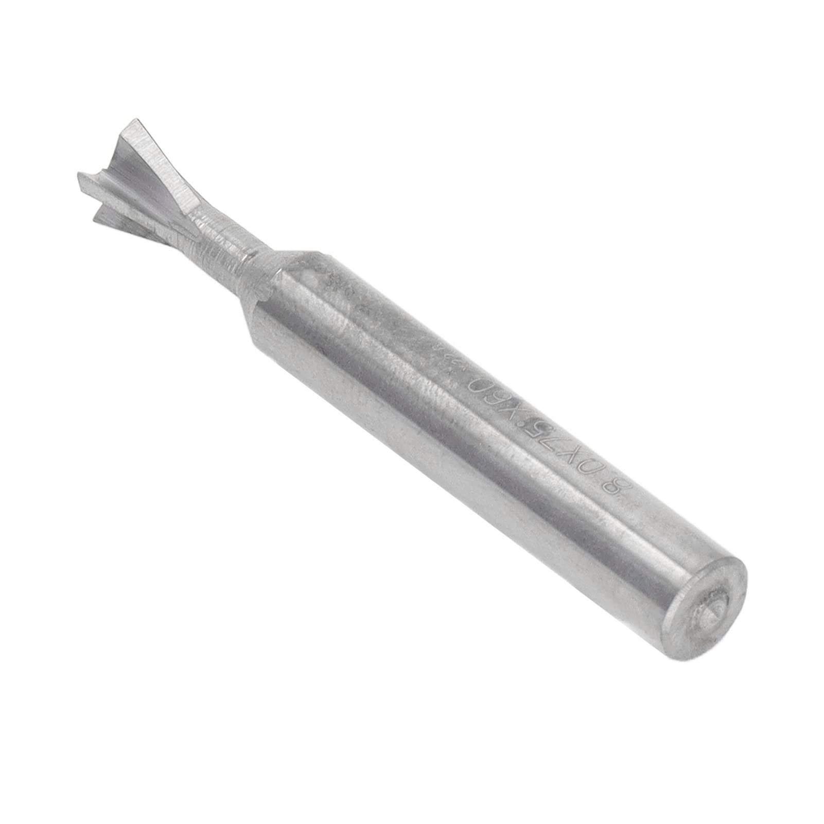 Frez Bit w Kształcie Jaskółczego Ogona Wysokowydajne Narzędzie Tnące do Obróbki Metali 4-ostrzowy Węglik Spiekany 8 Mm Rozmiar Trzpienia (75 stopni)