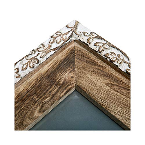 NIKKY-HOME-Hand-Carved-Floral-Picture-Frame-5×7-Rustic-Boho-Style-Mango-Wood-Design-with-White-Distressed-Finish-Dark-Wood-Color NIKKY HOME Hand Carved Floral Picture Frame 5×7 Rustic Boho Style Mango Wood Design with White Distressed Finish Dark Wood Color