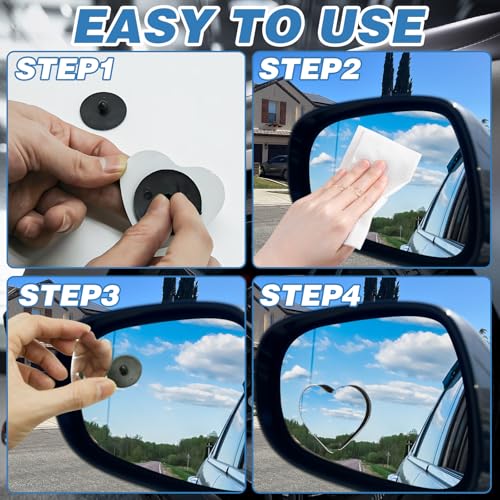 Heart Shaped Blind Spot Mirrors