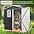 DAUSOLA 6x4 FT Outdoor Storage Shed, Metal Garden Tool Shed with Updated Frame Structure, Lockable Doors and Windows, Ideal for Backyard Garden Patio Lawn, Grey