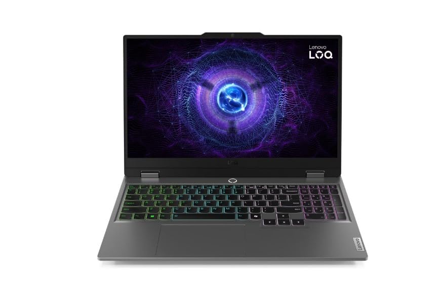 Lenovo LOQ 15IRX9 Gaming Laptop, Intel Core i7-13650HX, 24GB Ram, 512GB SSD, Nvidia RTX 3050 6GB, 15.6″ FHD 144Hz, Win11 Pro, Luna Grey, ENG-ARB Backlit Keyboard