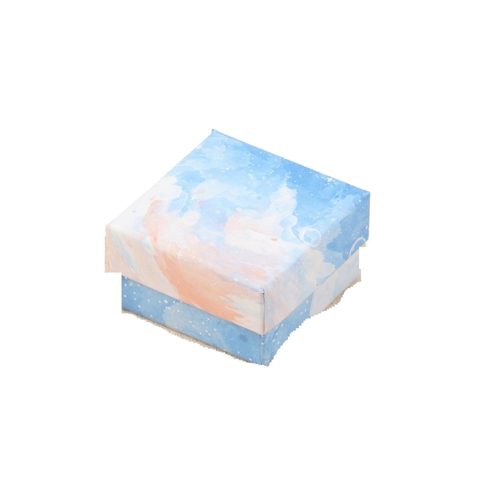 1pcs Cardboard Jewelry Set Box For Ring Necklace Bracelet Earrings Packaging Rectangle Kraft Sponge Protection(Color1)