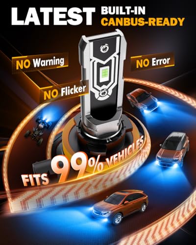 Image of Auxbeam Q5 Series H11 H8 H9 Fog Lights Ice Blue Offroad Lights 10000LM | 400% brightness, quick installation, all in one design, fanless, quiet, plug and play, 8000k ice blue