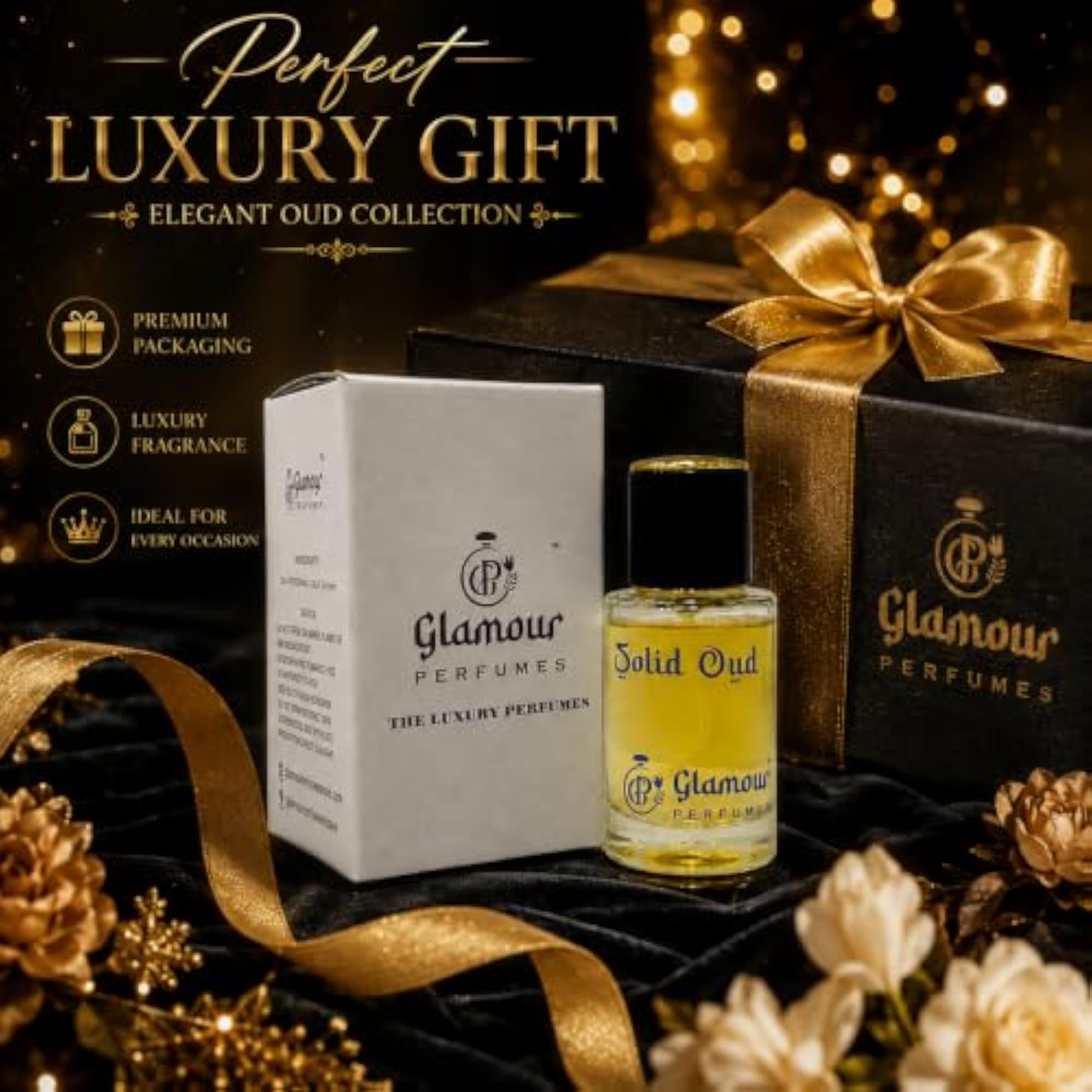 Solid Oud Eau De Parfum, Unisex Luxury Fragrance