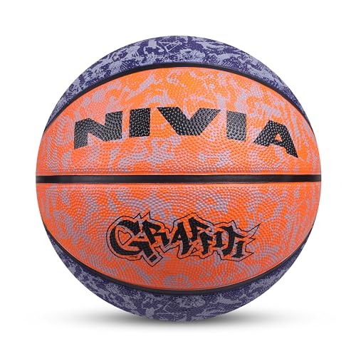 NIVIA Graffiti Basketball, As per Basic Standard, 8 Panels, Molde...