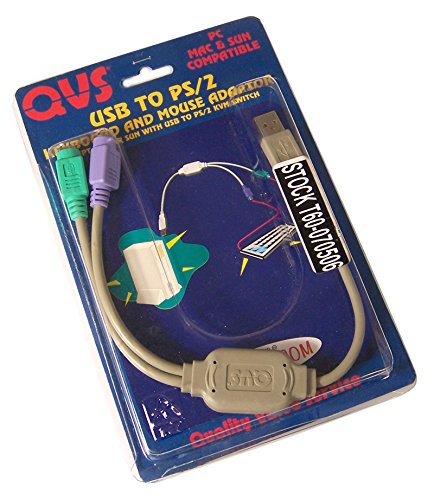 QVCQVC USB to PS2 Keyboard and Mousr Adaptor USB-PS2Y Retail