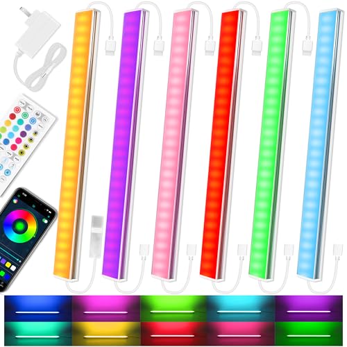 Benreom 6 Pcs RGB Under Cabinet Kit