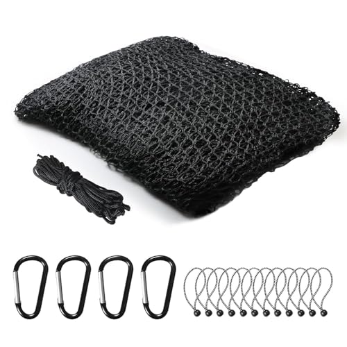 Hittop Sports Netting,Hitting Net with 33Feet Nylon Rope for Golf, Baseball, Hockey, Soccer, LAX and More - 10x10ft/10x15ft/10x20ft/10x25ft/10x30ft/10x40ft