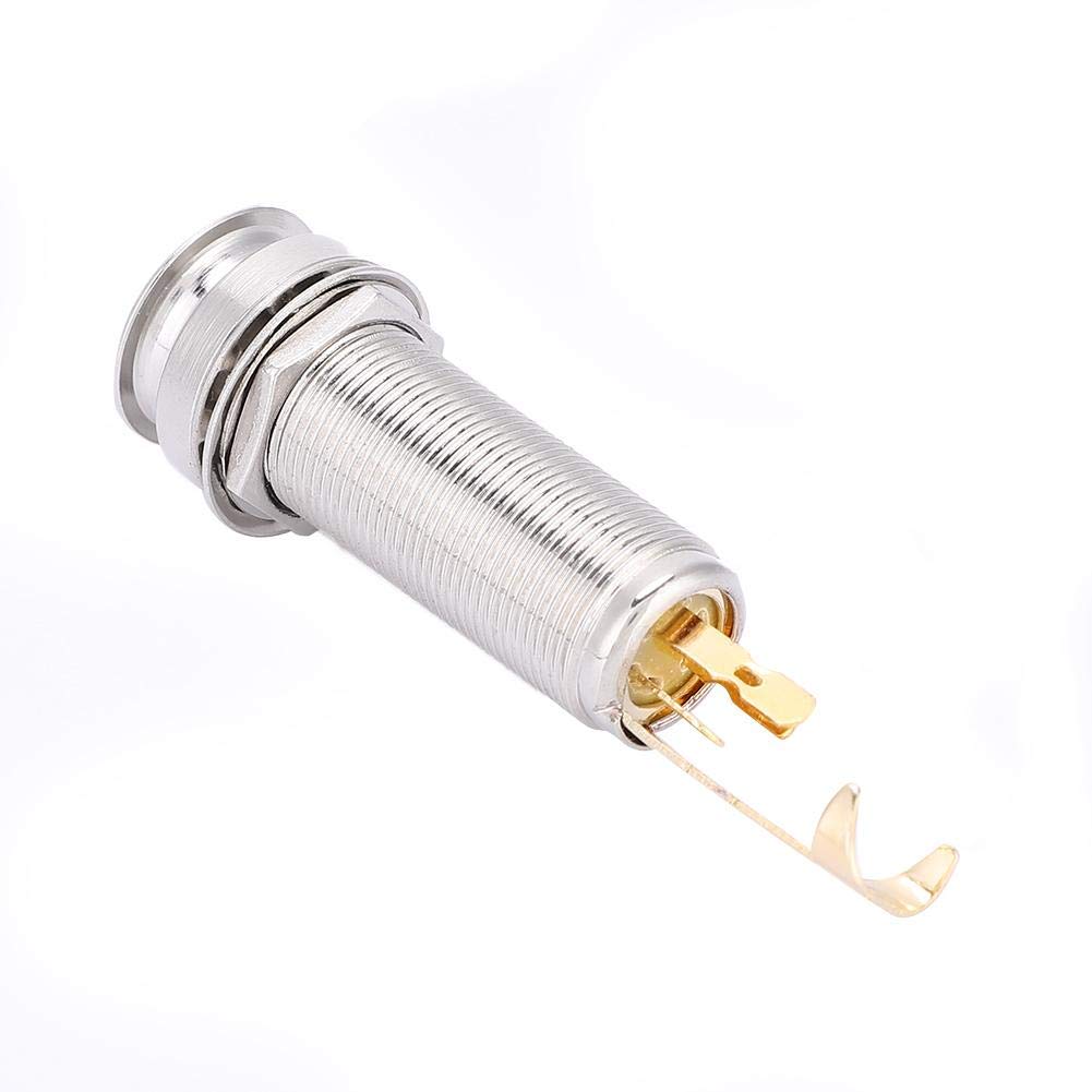 Endpin Jack, Embout stéréo jack en cuivre pour guitare électrique Ukulele (longueur 57mm)