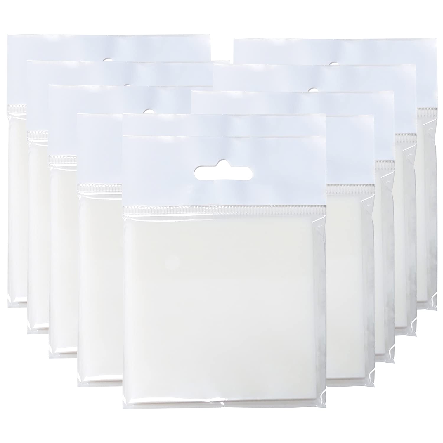 500 Sheets 3 X 3 inches Transparent Sticky Notes Pads, Waterproof Translucent Clear Self-Adhesive Super Sticky Memo Repeatable Paste Scratchpad Message Reminder(10 Packs)