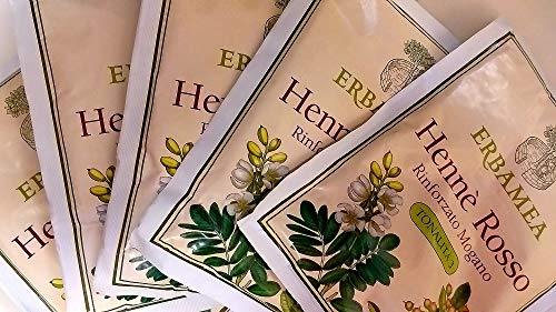  Henne\' Rosso Rinforzato Mogano 10 Confezioni da 100 g Erbamea
