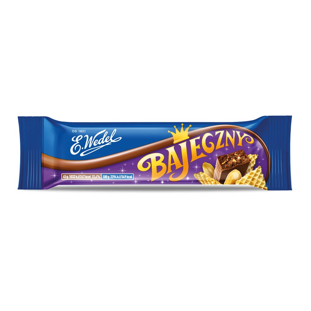45 G BARRITA DE CACAHUETE CON BARQUILLO BAJECZNY WEDEL - CAJA DE 24 UNIDADES