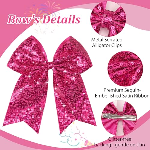 Pinzas para cabello glitter 7.5 pulgadas, set 2 piezas miniatura 3