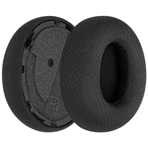 Geekria Comfort Mesh Fabric Replacement Ear Pads Compatible with Turtle Beach Stealth Pro Headphones, Ear Cushions (Black) - Image 2