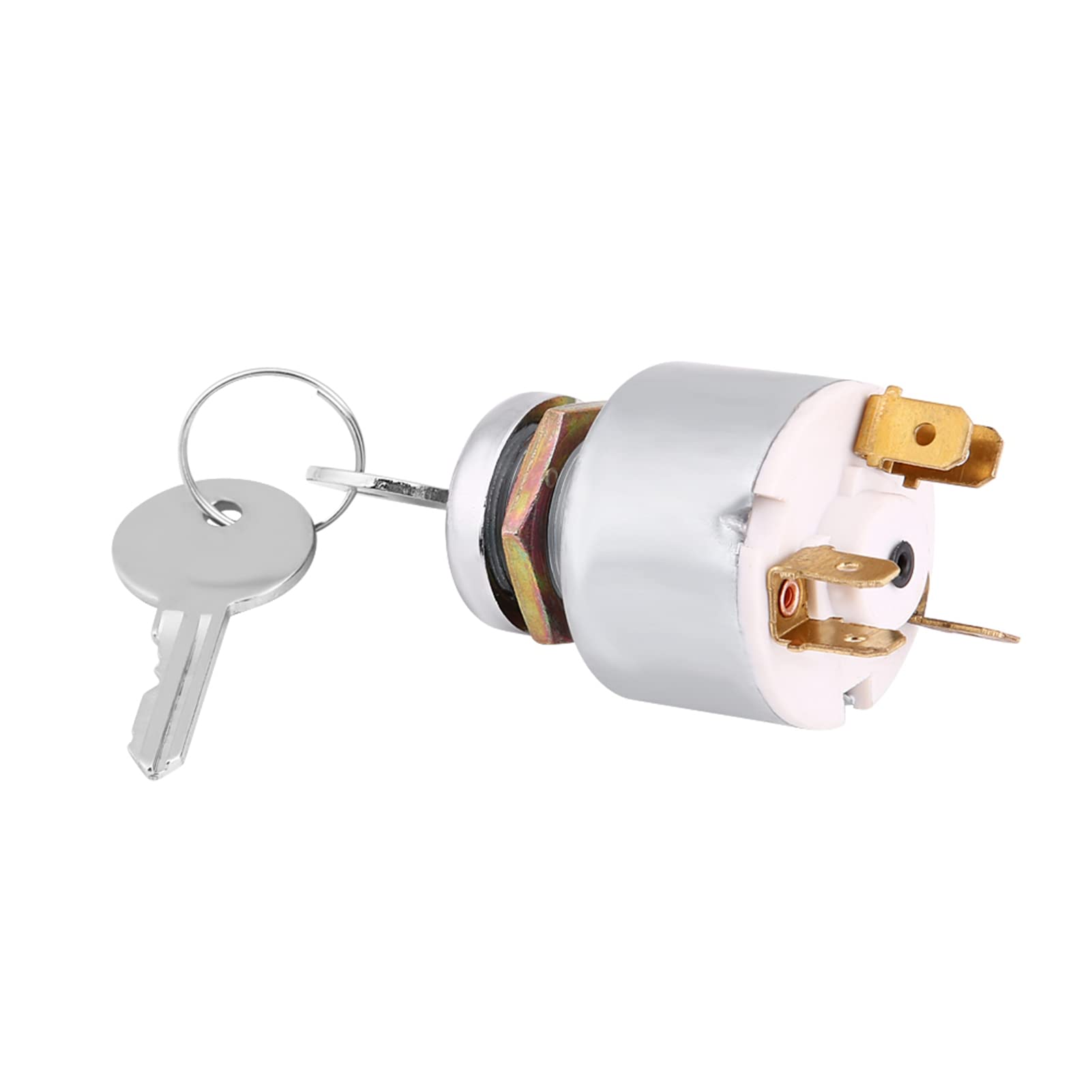 Interrupteur D'allumage Universel 12V Aramox - 3 Positions (ON/OFF/START) Avec 2 Clés - Pour Voiture, Moto, Bateau
