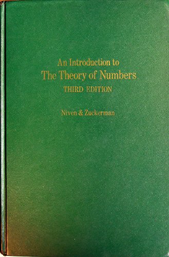 An Introduction to the Theory of Numbers 0471641545 Book Cover