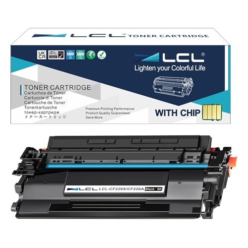 LCL Compatible Cartucho de Tóner 26A 26X CF226A CF226X 9000 Pages (Negro) Reemplazo para HP LaserJet Pro M402 M402n M402d M402dn M402dne M402dw MFP M426 M426dw M426fdn M426fdw pf158fn
