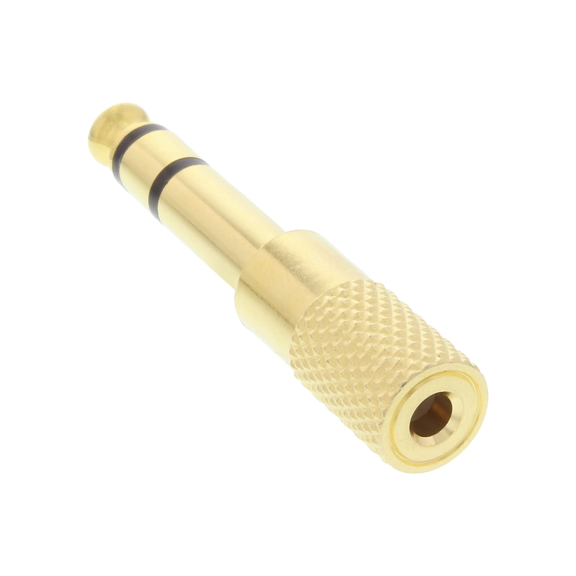 InLine 99305P adapter audio, wtyczka jack 6,3 mm do gniazda jack 3,5 mm, stereo, złoty