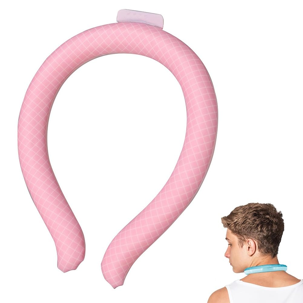 Lextex A5 Ice Cooling Neck Ring, Wearable Neck Ice Ring, Portable Hanging Neck Cooler, Reusable Summer Cool Body Cooler Tube Below 28 ℃ For Outdoor Sports, Indoor Cooling And Heat Dissipation(A5)
