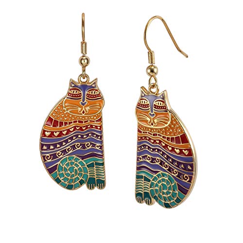 Laurel Burch Jewelry Rainbow Cats Earrings