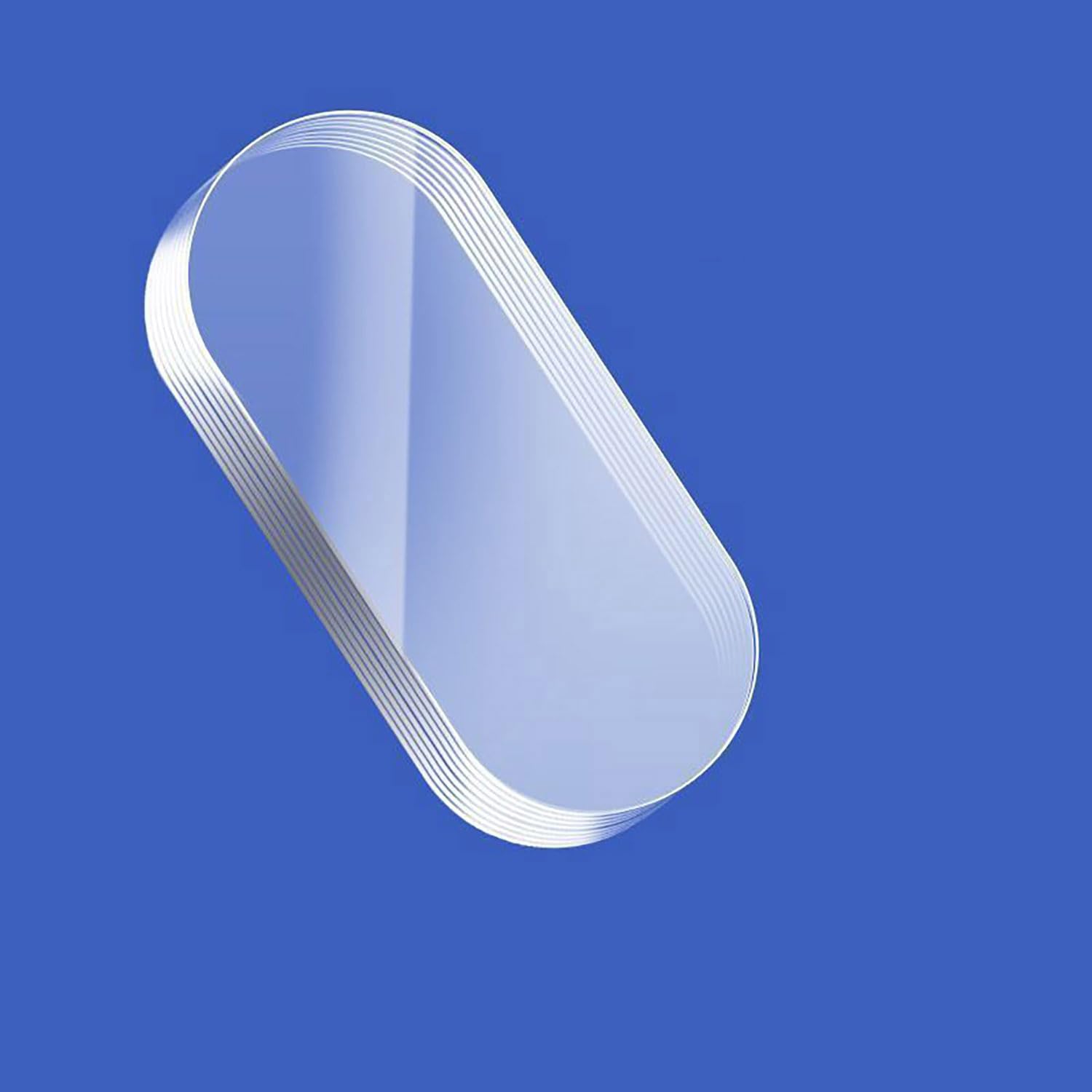 Ybaier100 Pcs Nano Double Sided Adhesive Pads, Strong Sticky Dots, Residue-Free, Heavy Duty Mounting Tape for Hanging Picture Decor Poster Map, Clear Large Glue Dots Removable, 3.5x1.5 cm