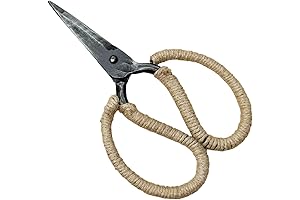 Hand Forged Medieval Scissor Wrapped with Natural Willow