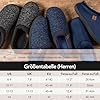 MERRIMAC Herren Slip-on Hausschuhe Bequem Memory-Schaum Rutschfest Innen Pantoffeln Schwarz, 43-44 EU #5