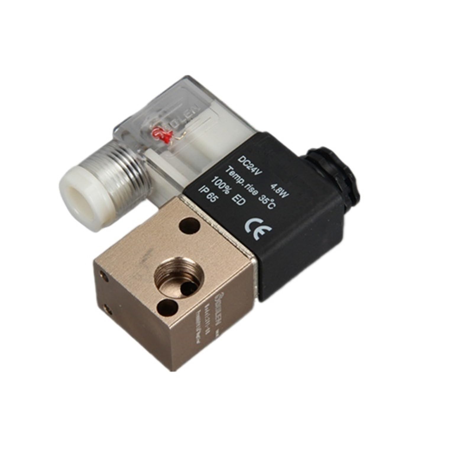 3V1-08 G1/4 Pneumatic Components Solenoid Valve Three Two Two Three Links DC12V DC24V AC110V AC220V(DC12V)