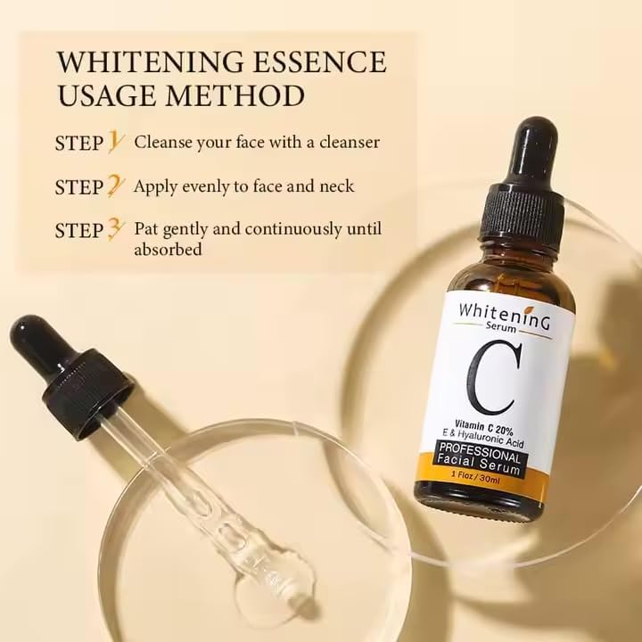 Vitamin C Serum for Face with Hyaluronic Acid – Brightening & Anti-Aging Facial Serum – Hydrating & Firming Formula 30 ml - Image 5