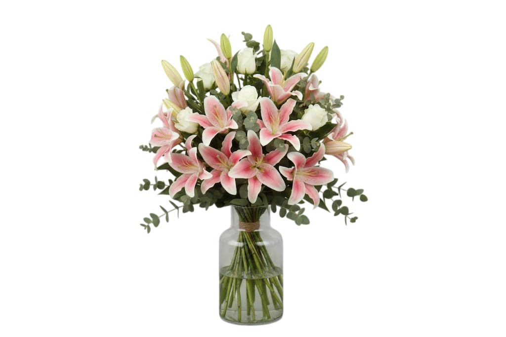 DECOALIVE – Ramo de Lilium Vivo | Bouquet de Flores Naturales con Estilo
