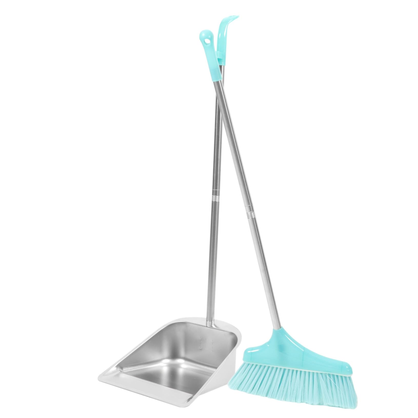 VALICLUD 1juego Escoba y Recogedor De Inoxidable Conjunto De Limpieza Para Hogar y Dormitorio Herramientas Ligeras y Ergonómicas Para Recoger Desechos y Mantener El Suelo Limpio