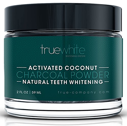 Amazon Cyber Monday Deals 2018 - TrueWhite Teeth Whitening Activated Charcoal Powder, All Natural Tooth Whitening, Perfect Teeth Whitener w/Pure Charcoal Powder & Coconut, Flavored Teeth Whitener