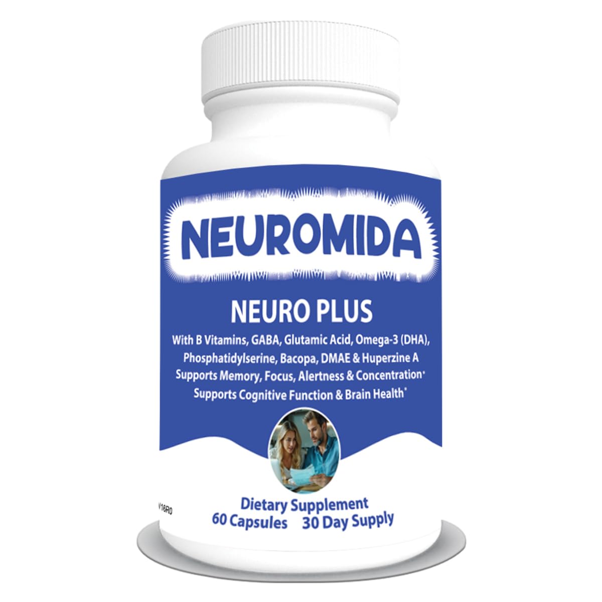 Neuro Plus - with Phosphatidylserine, B Vitamins, Omega-3, Magnesium - Supports Cognitive Function & Brain Health - Helps with Memory, Focus, Alertness & Concentration - 60 Capsules