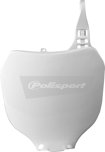 Polisport Placa de matrícula delantera blanca - Compatible con Yamaha YZ125 2000-2005
