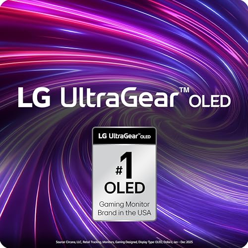 Image of LG ‎27GS93QE 27-inch Ultragear OLED Gaming Monitor QHD 1440p 240Hz 0.03ms DisplayHDR True Black 400 AMD FreeSync Premium Pro NVIDIA G-Sync HDMI 2.1 DisplayPort Tilt /Height /Pivot Stand Black