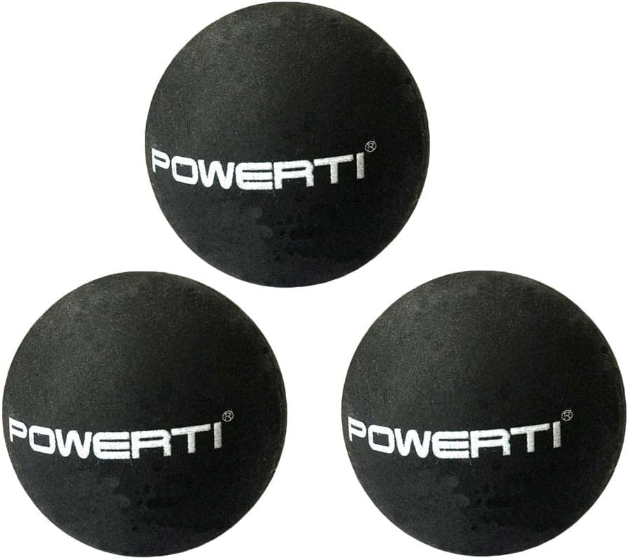 3 Lot Squash Ball Rubber Double Yellow Dots Club Replacement Gear Equipment