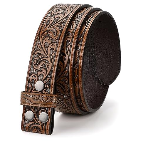 LEACOOLKEY Ceinture Western en cuir Cover