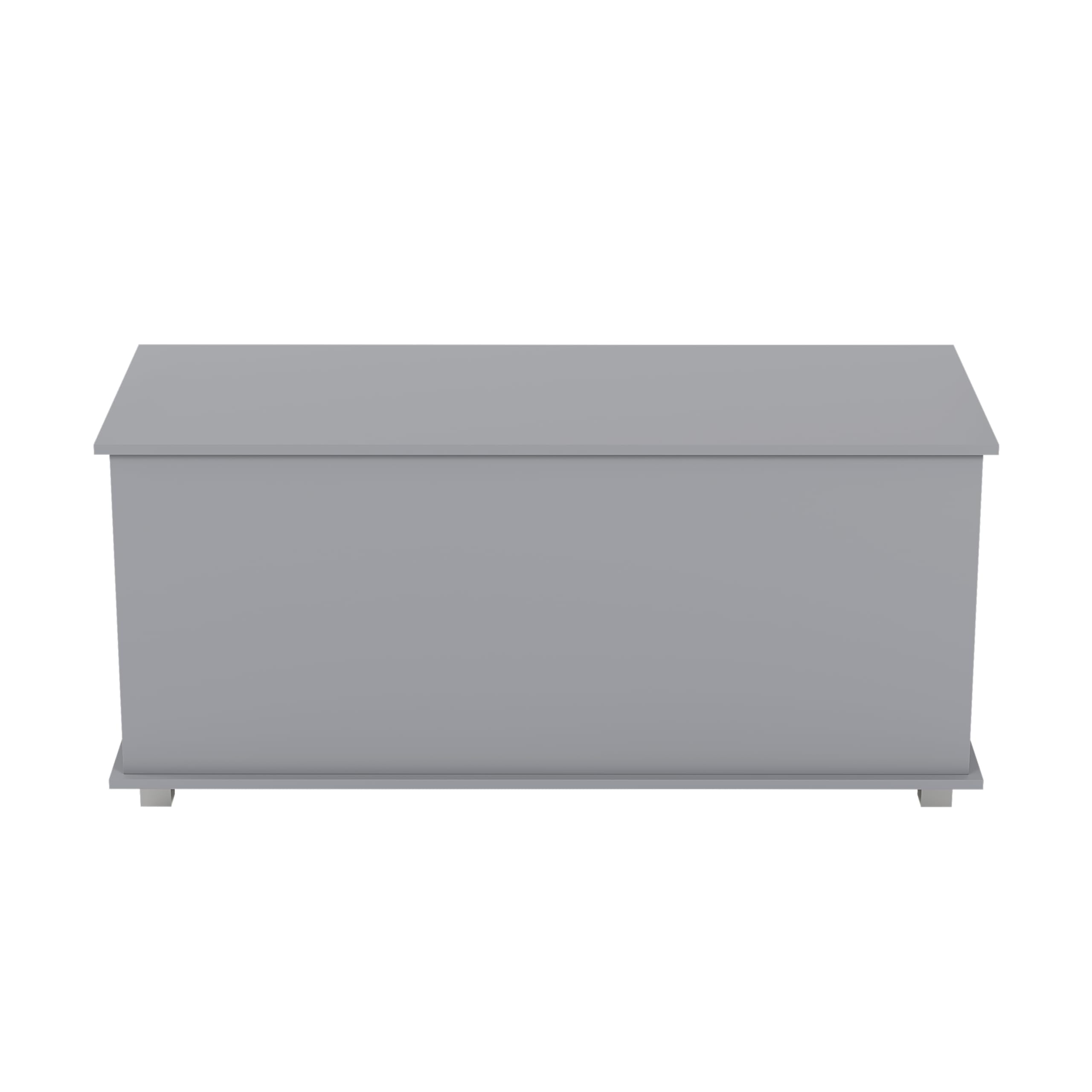 Vida Designs Leon - Caja de juguetes de madera para niños con tapa, fundas y mantas, contenedor ordenado para niños (gris)