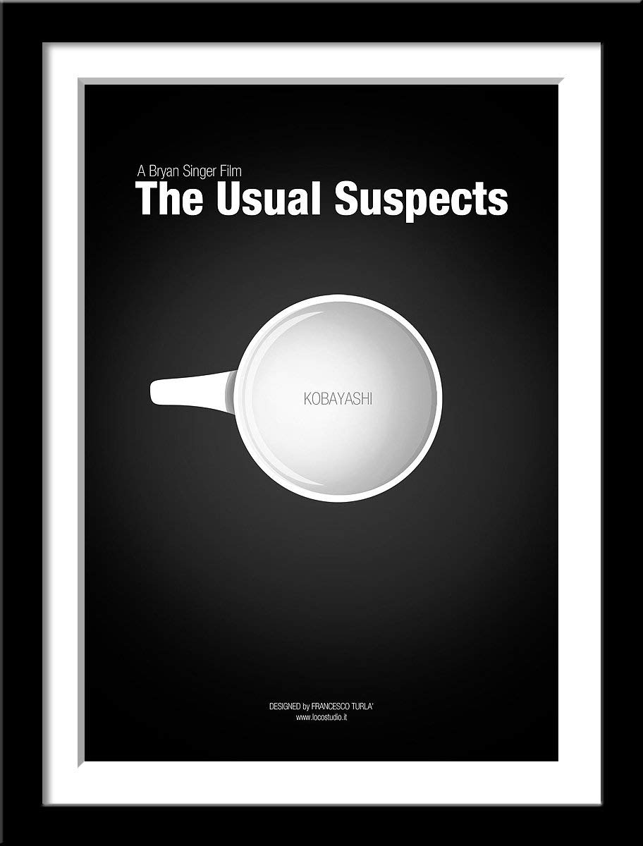 Tallenge - Hollywood Poster Collection -The Usual Suspects - Kobayashi - Small Framed Poster (Paper, 12 x 17 inches, MultiColour)