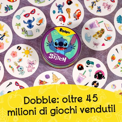 Asmodee – DOBBLE: DISNEY STITCH - Spielkarten für Familien und Kinder – Ansicht 5