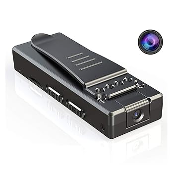 Technoview Full HD Portable Camera, 1080P Camera, Portable Device with Night Vision, Tiny Camera with Video/Audio Recording Wearable, Small Security Camera for Home, Office, Meetings (Non WiFi)