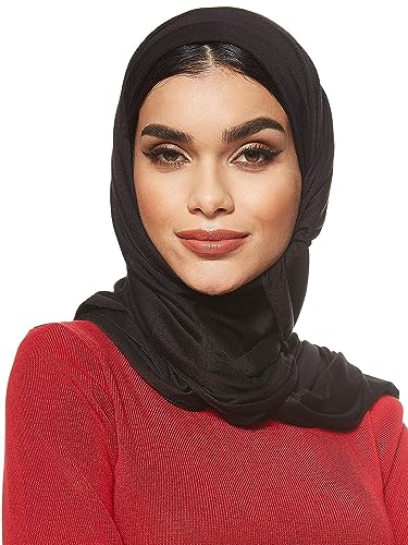 حجاب إسلامي مرن من قماش جيرسي من شادو - وشاح عربي إسلامي - و...