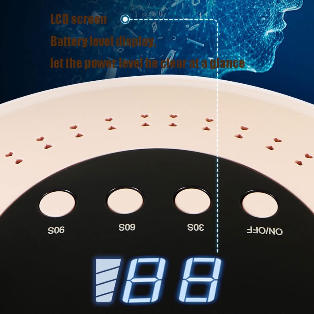 SYALEO Lampada Unghie Asciugatrice Strumenti for Nail Art 120w Nail Dryer Gel Polish Polish Polish Professional Surging Essiccatore for Unghie con sensore Auto Phototerapia in Casa