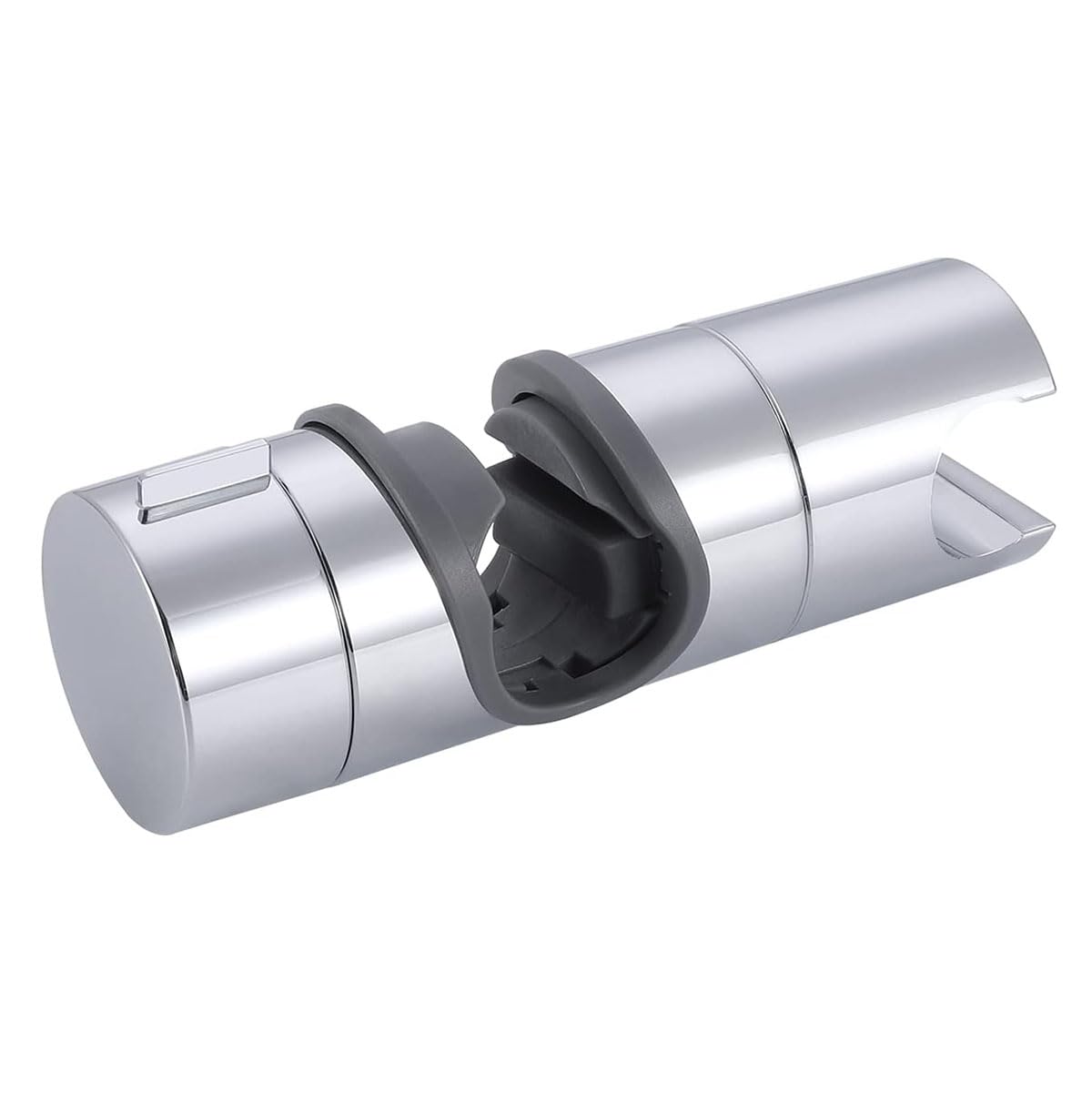 MaoNativey Shower Head Holder for 19-25mm Riser Rail - Adjustable No-Drill Clamp Bracket, 360° Rotation, Chrome Plated ABS - Universal Replacement for Handheld/Overhead Shower Heads