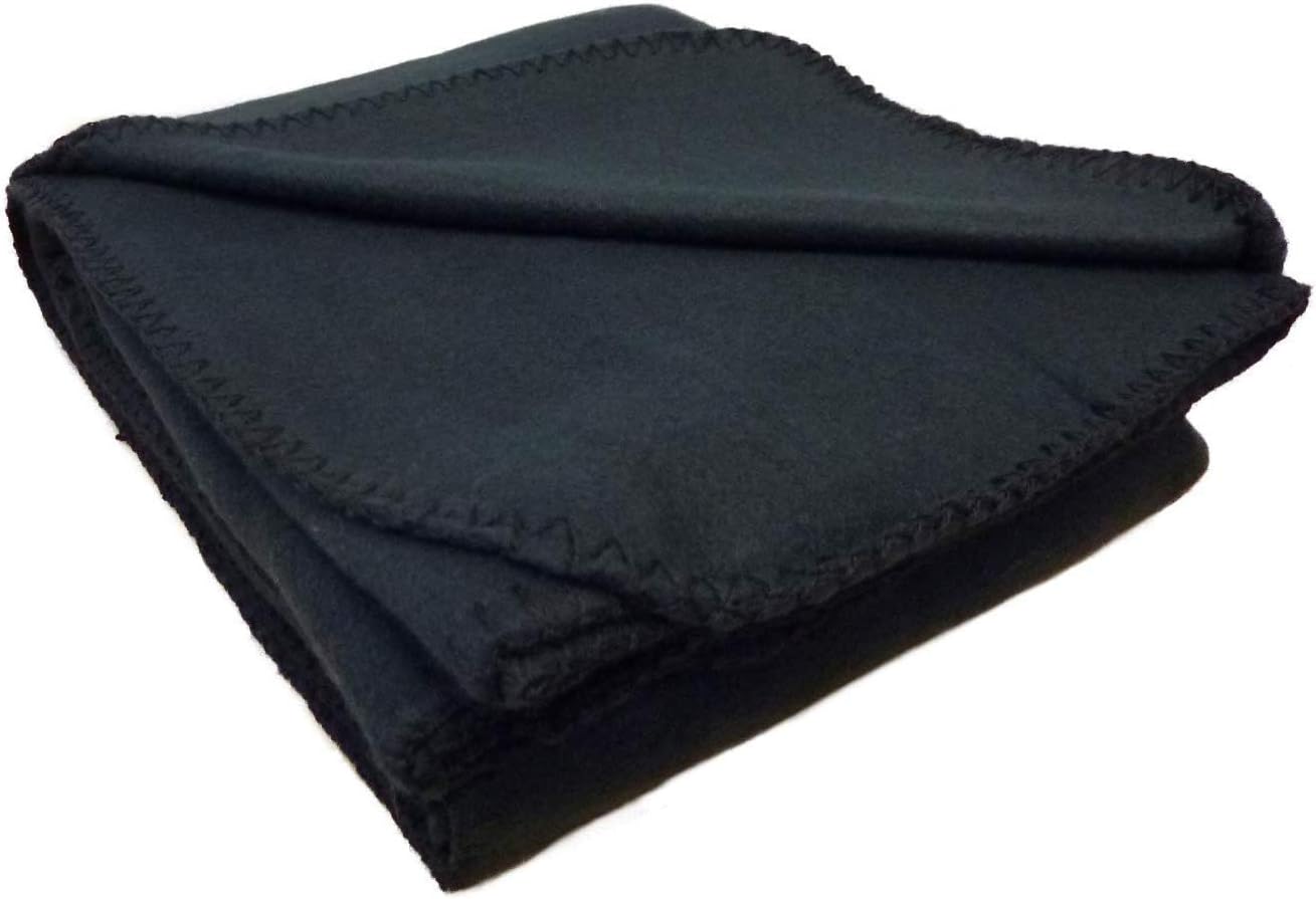 50x60 Throw Blankets, Fleece Throw Blanket for Livingroom, Couch, Chair, Bed (Solid Black) : Home & Kitchen